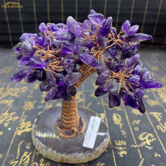 CÂY TÀI LỘC THẠCH ANH TÍM ĐẾ NGỌC